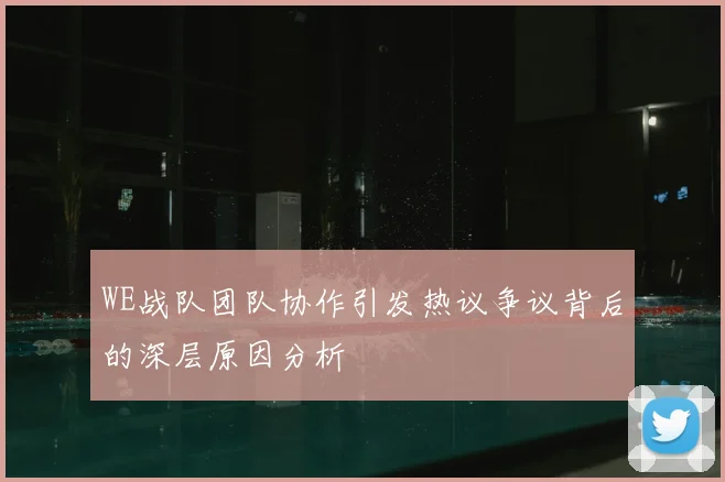 WE战队团队协作引发热议争议背后的深层原因分析